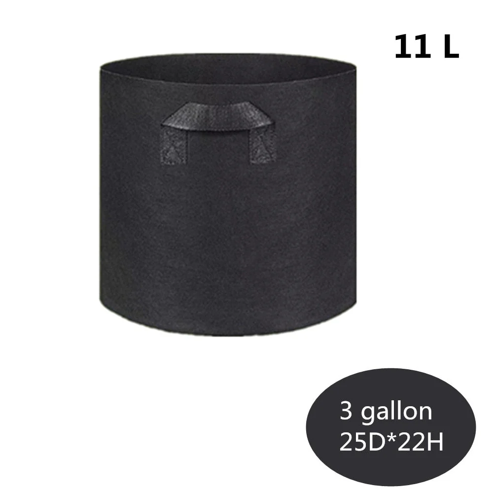 HULIANFU Planting Bag Black/Grey Potato Fabric Vegetable Seedling  growing pot garden tools 1-15 Gallon Eco-Friendly Grow bag - Deanwangkt