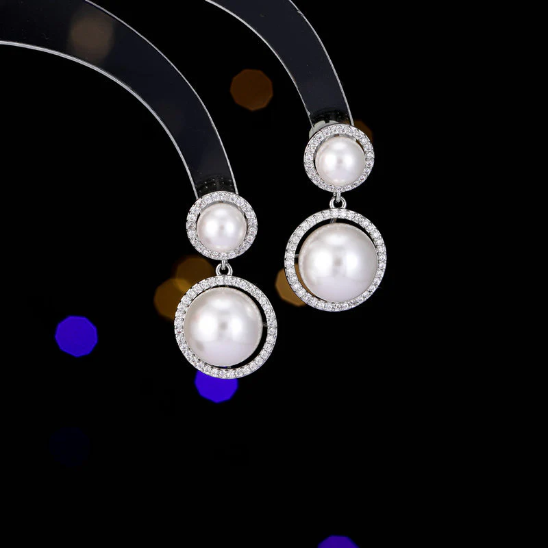 2025 retro simple and elegant temperament earrings women's s925 silver needle niche design high-end new pearl earrings - Deanwangkt
