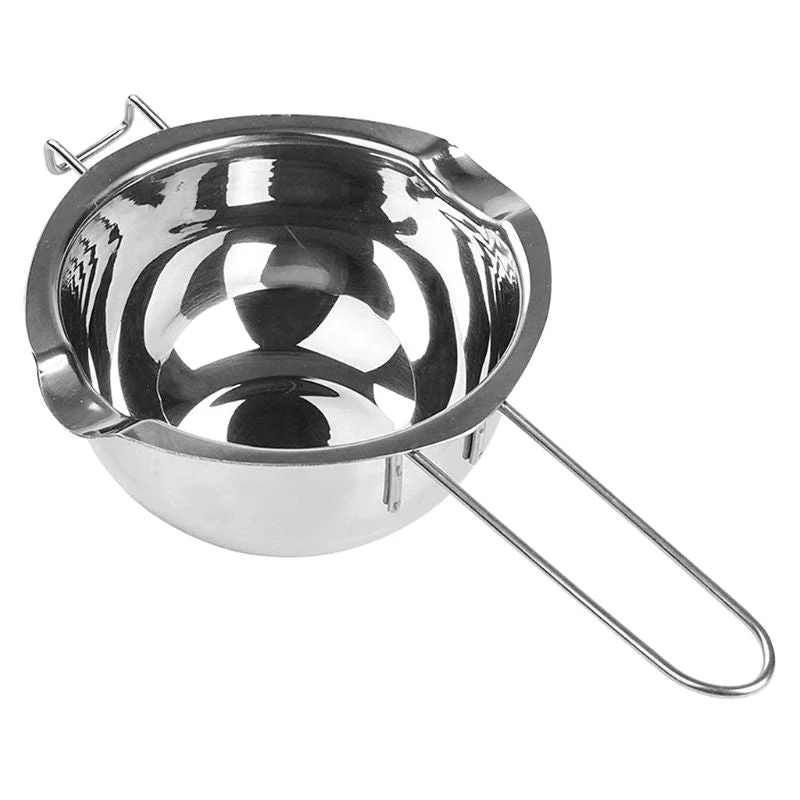 HULIANFU Long Handle Wax Melting Stainless Steel Pot DIY Scented Candle Soap Chocolate Butter Handmade Soap Tool Non-stick Easy Cleaning - Deanwangkt