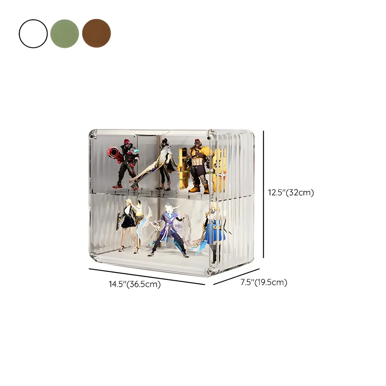 Living Room Stackable Clear Acrylic Display Cabinet