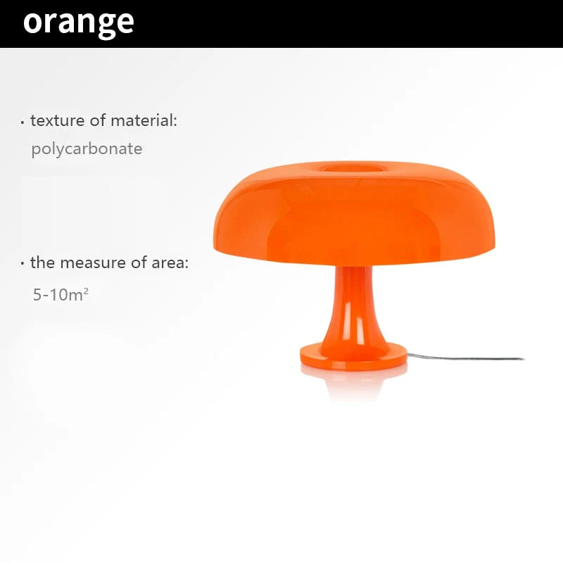 HULIANFU Italy Designer Led Mushroom Table Lamp for Hotel Bedroom Bedside Living Room Decoration Lighting Modern Minimalist Desk Lights - Deanwangkt