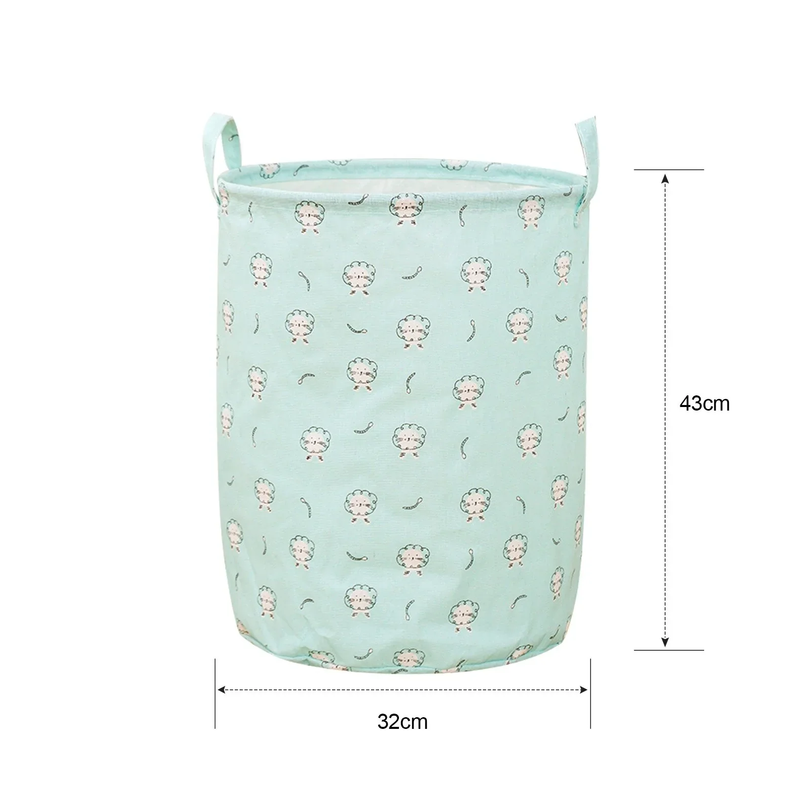 HULIANFU Organizer Canvas Laundry Basket Waterproof Large Capacity Laundry Hamper Dirty Clothes Storage Basket Toy Home Storage Bin 45x35 - Deanwangkt