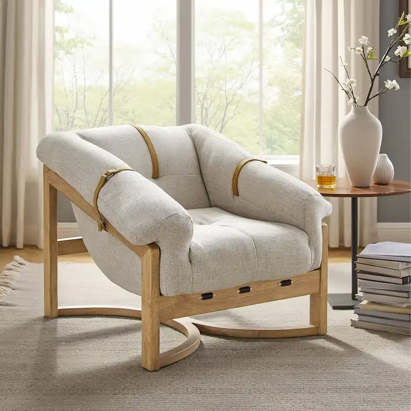 Art Leon Genuine Leather Lounge Chair