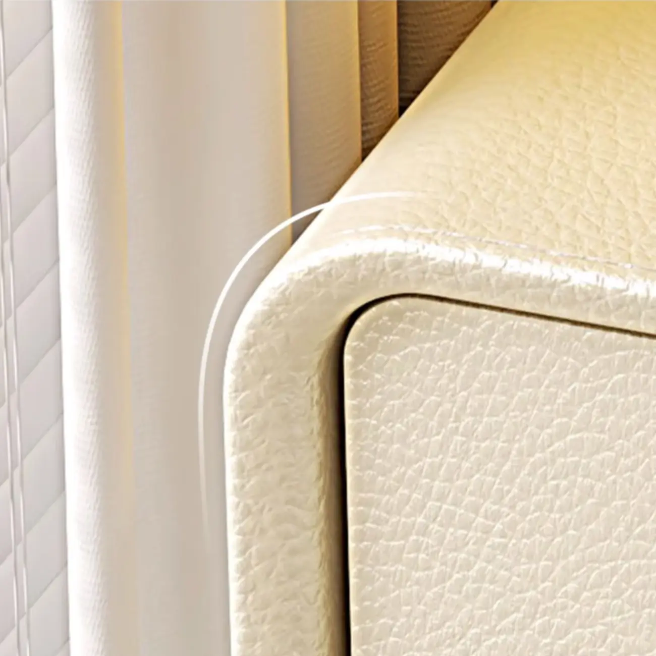 Trendy Narrow Wooden Sleek Edge 2-Drawer Nightstand