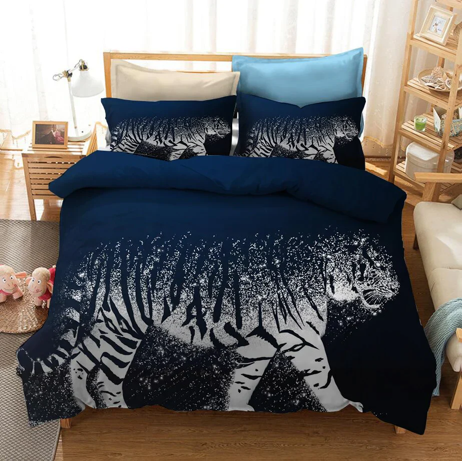 HULIANFU Oil Painting Flowers Digital Printing Bedding Sets Children Adult Bedclothes Quilt Art Duvet Cover Set Single King Queen Size - Deanwangkt