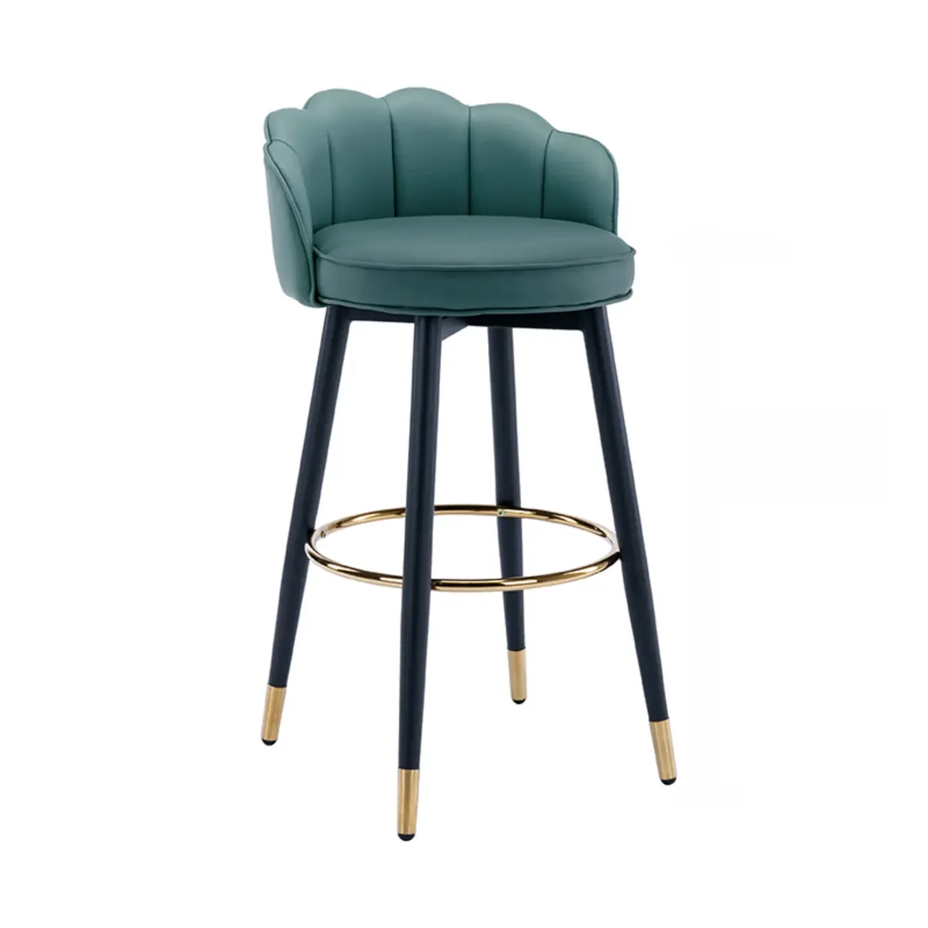 360¡ã Swivel Leather Bar Stool Counter Height