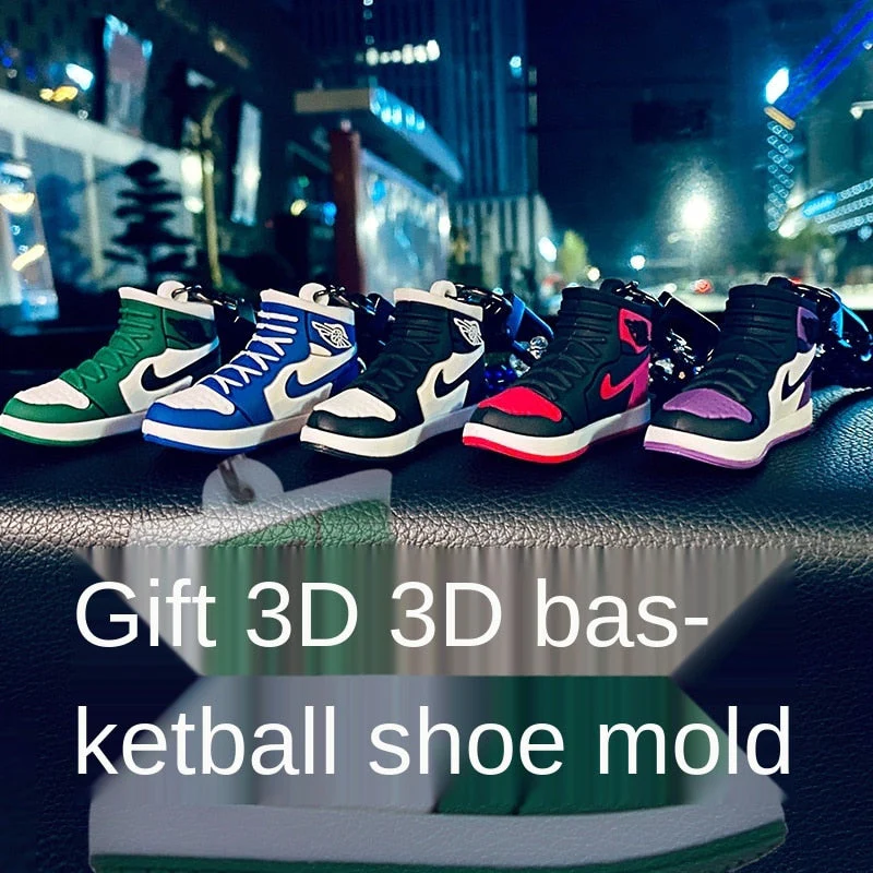 HULIANFU The new creative car pendant male high-end fashion brand basketball shoes crystal car pendant car decor - Deanwangkt