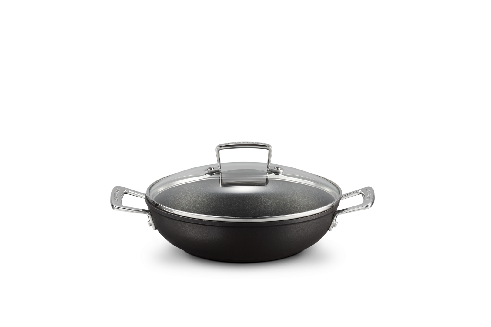 Toughened Non-Stick Shallow Casserole with Glass Lid