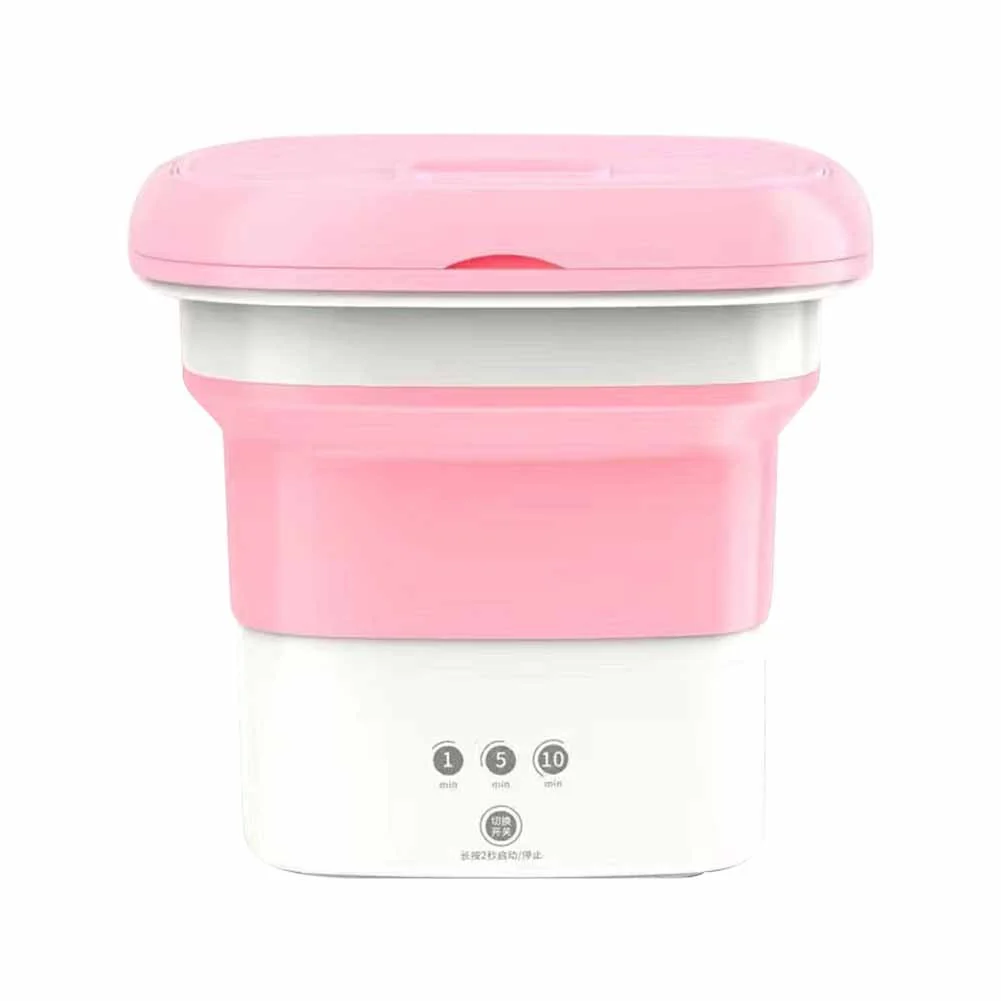 HULIANFU Portable Mini Folding Washing Machine for Socks Underwear Clothes Washer with Dryer Bucket Cleaning Washer Washing Machine - Deanwangkt