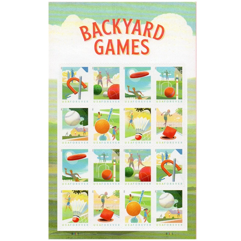 Backyard Games 2021, (Sheet of 16) - TWENTYSTAMPS