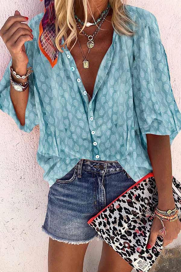 hulianfu hulianfu Solid Color Button Loose Shirt(4 Colors) - Deanwangkt