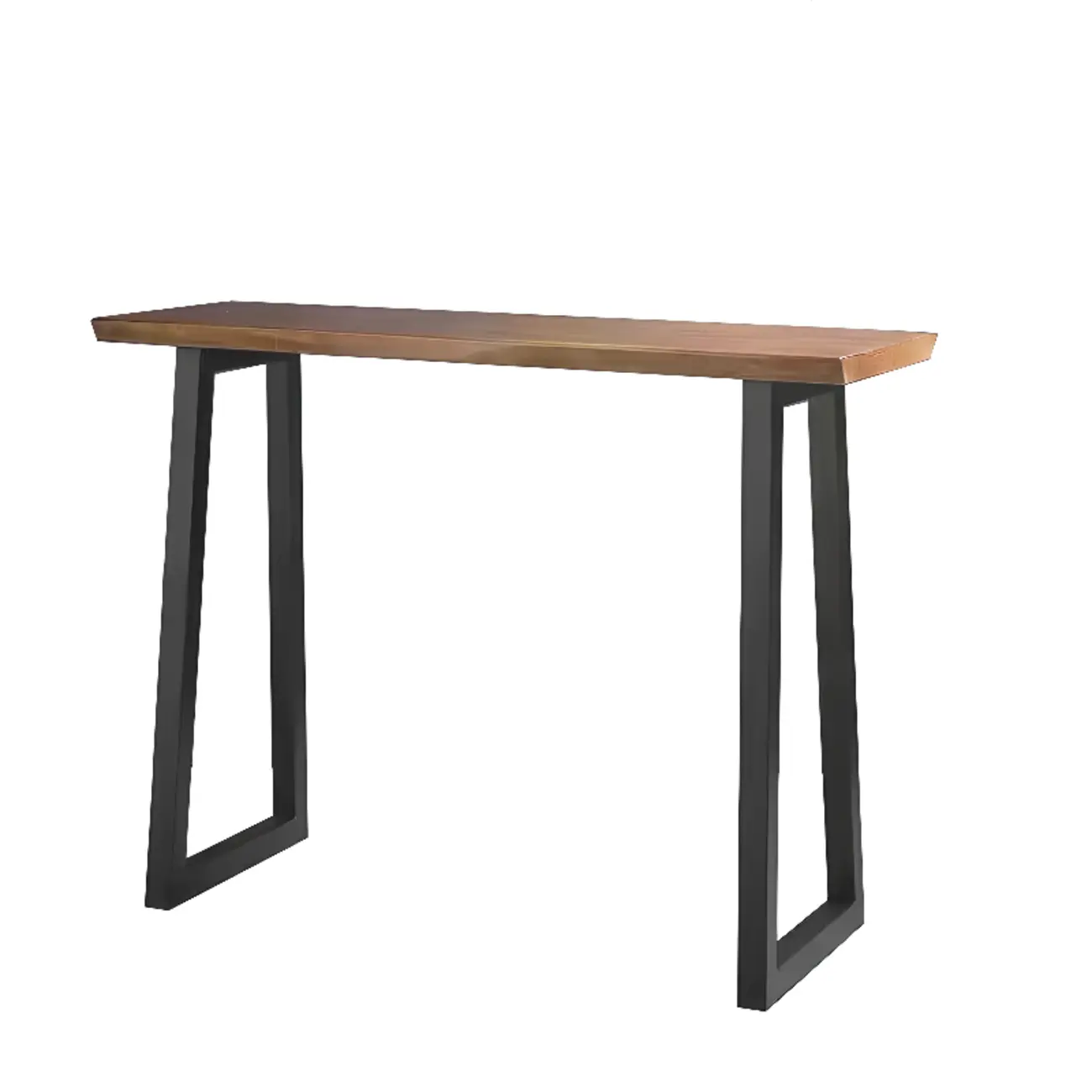 Scandinavian Natural Wood Sled Base Bar Tables