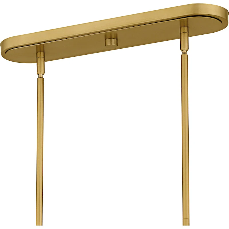 Penley 6-Light Brushed Gold Linear Chandelier