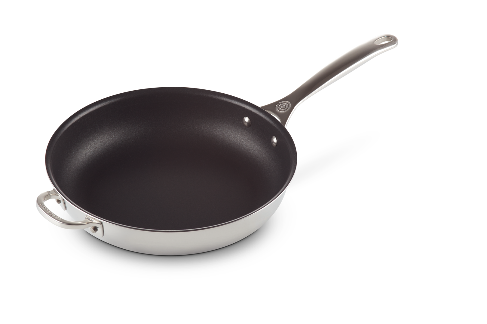 Signature Stainless Steel Non-stick Deep Frying Pan with Helper Handle