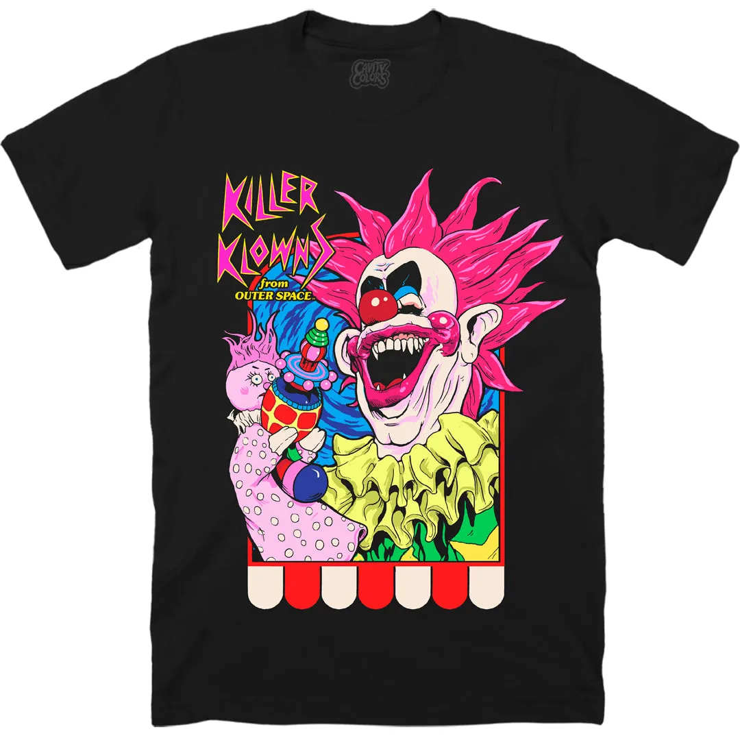 KILLER KLOWNS: SPIKEY'S PUPPET SHOW - T-SHIRT (CLASSIC BLACK)