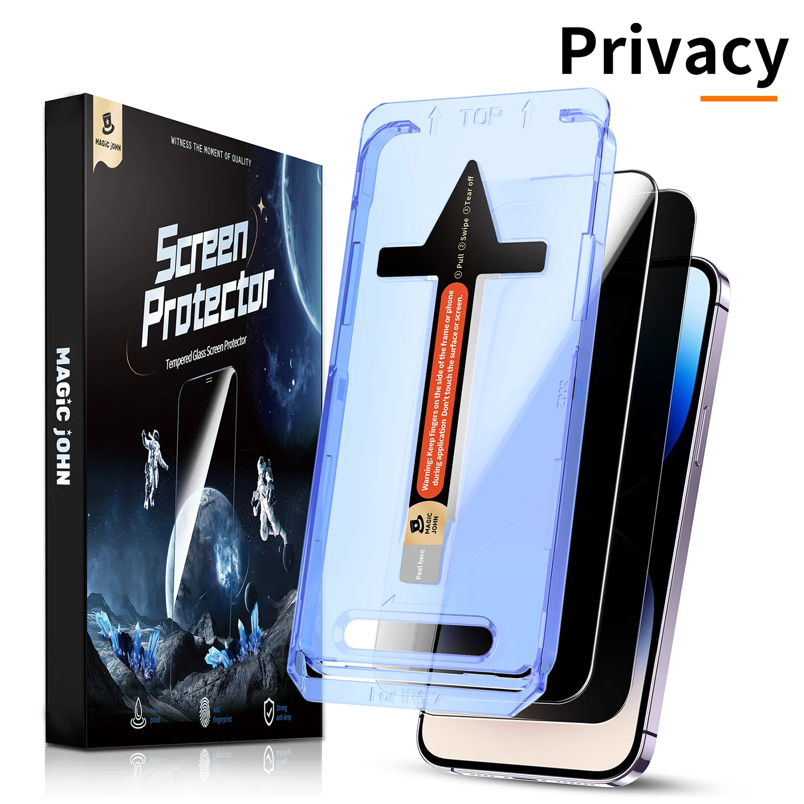 MAGIC JOHN 2nd Generation iPhone Screen Protector - Dust Free Without Bubbles