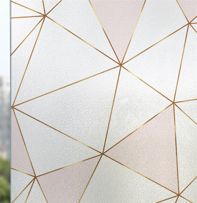 HULIANFU Landscape pastoral pattern window frosted glass sticker opaque toilet anti-lighting bathroom film anti-peep shading window paper - Deanwangkt