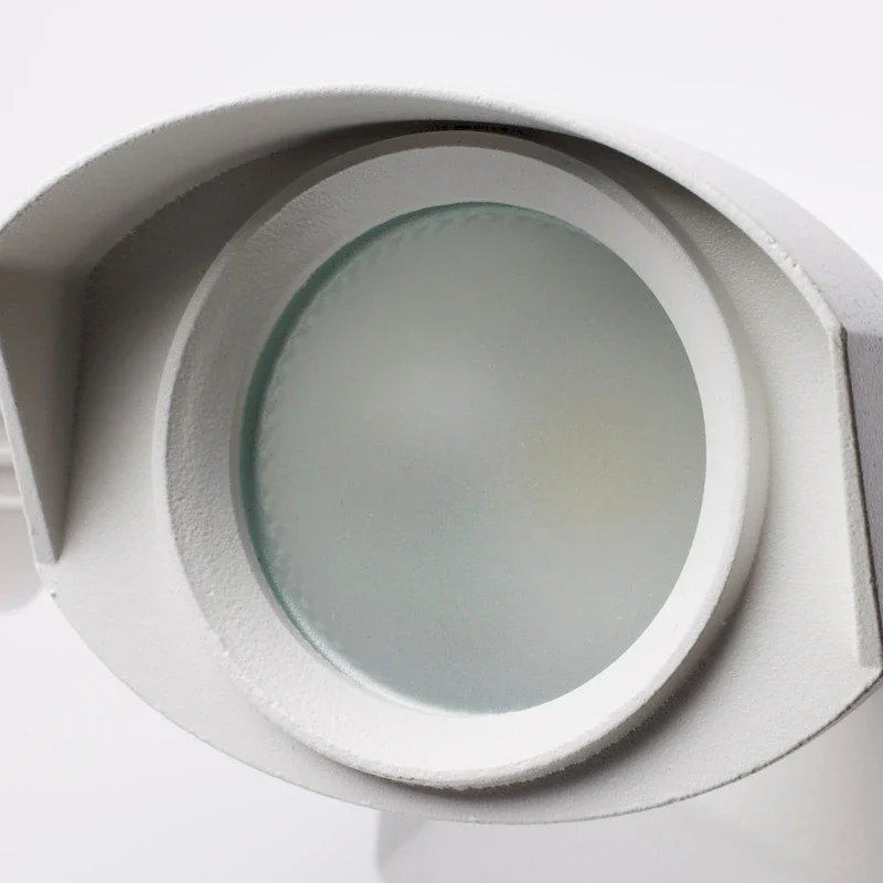 LED Security Light - Dual Head - White Finish - 4000K - 120-277V