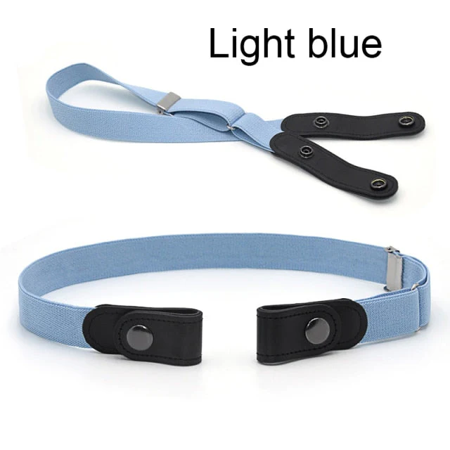 No Buckle Stretch Belt Buckless Belt Invisible Elastic Waist Belt Unisex for Jeans Pants, For Women Men - Deanwangkt