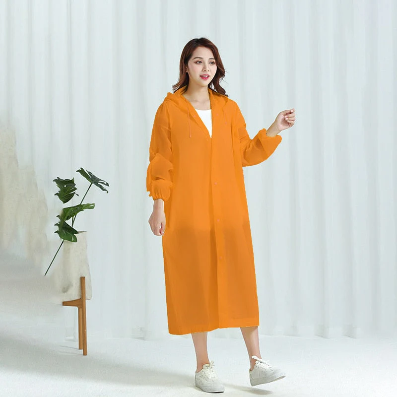 HULIANFU Reusable Thicken Women Men Rain Coat Waterproof Jacket Poncho Cloak Hood Hoodie Suit Raincoat For Tourism Fishing Cycling Hiking - Deanwangkt