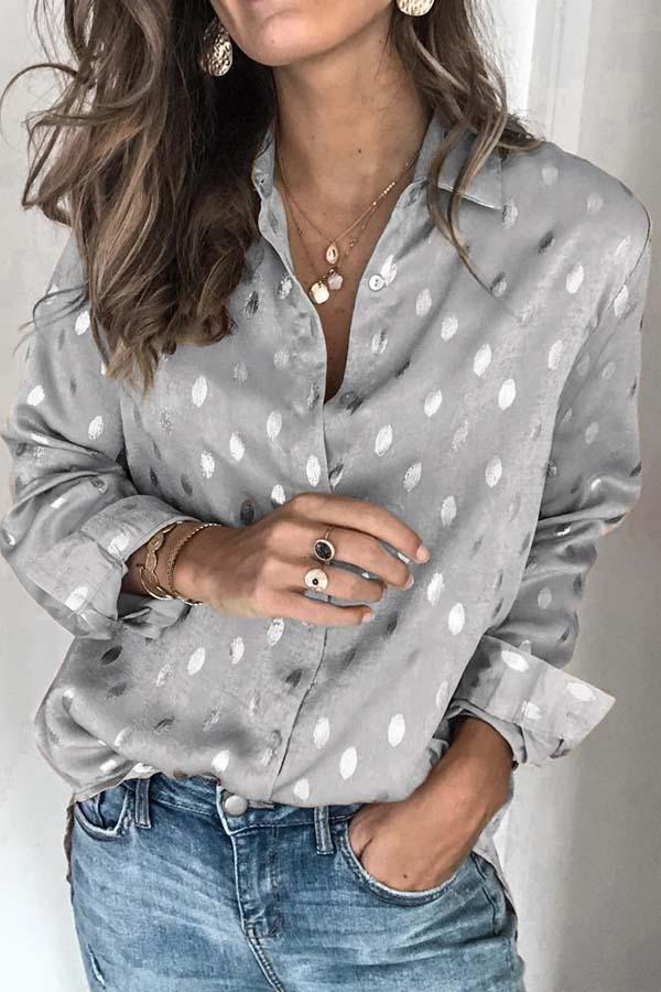 hulianfu hulianfu Loose Long Sleeve Lapel Top - Deanwangkt