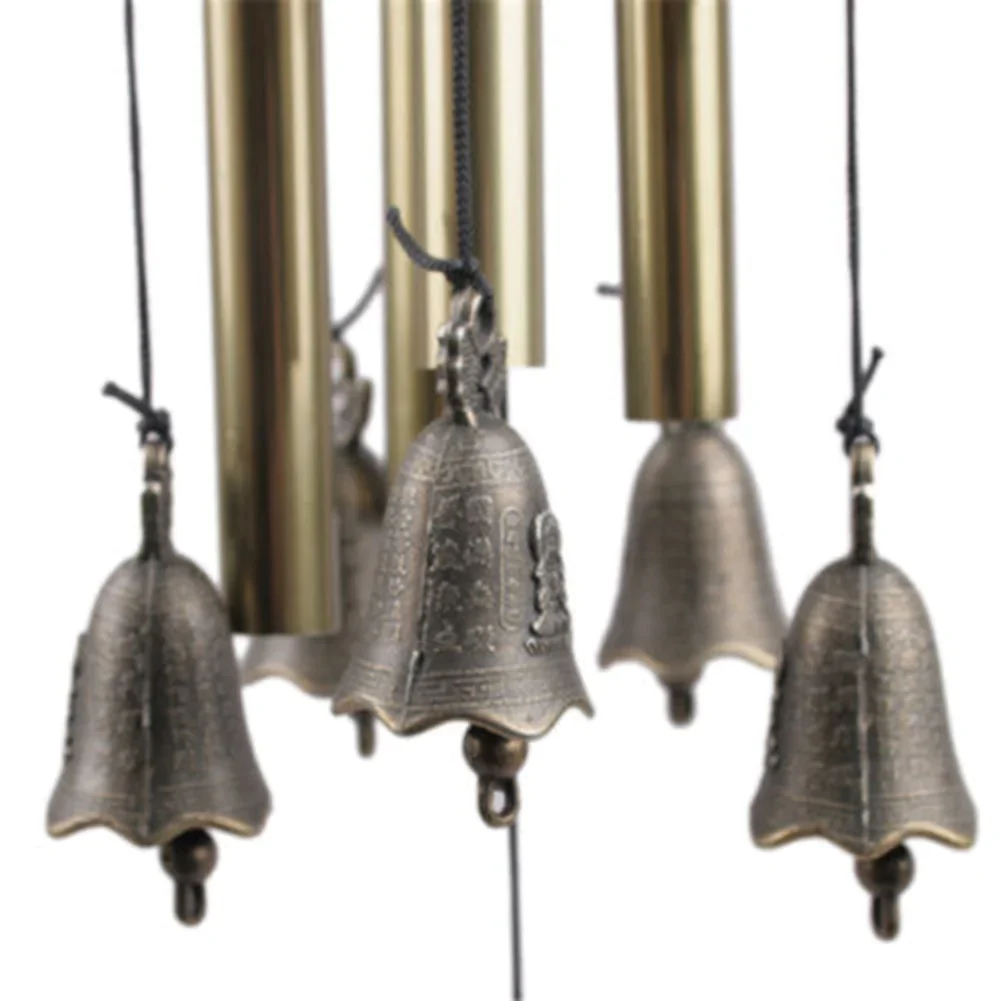 HULIANFU Outdoor Living Wind Chimes Yard Garden Tubes Bells Copper Antique Windchime Wall Hanging Home Decor Decoration wind chimes - Deanwangkt