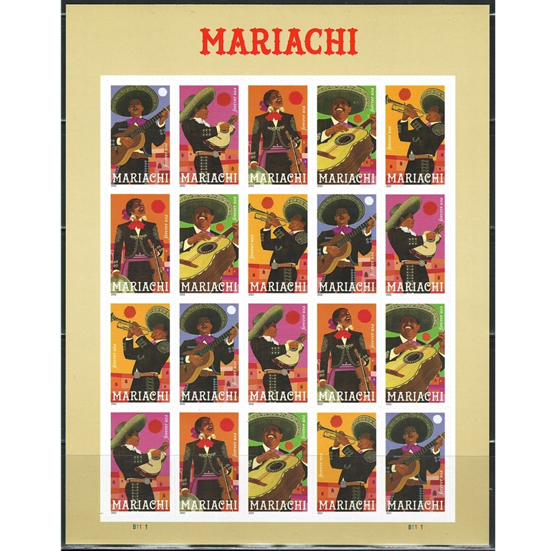 Mariachi 2022, (Sheet of 20) - TWENTYSTAMPS
