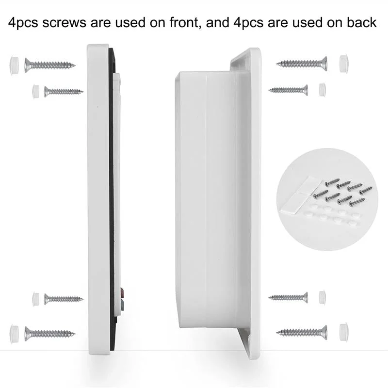 HULIANFU Pet Cat Flap Door with 4 Way Lock Security Flap Door Waterproof Screen Window for Puppy Cats Anti Escape Safety Gate Supplies - Deanwangkt