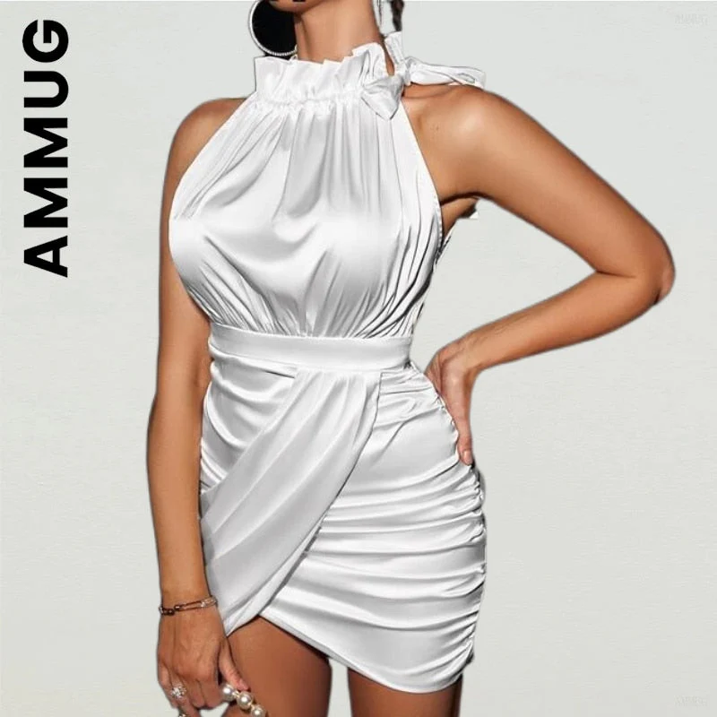 hulianfu Women Fashion Dress sleeveless sexy mini dresses Style Harajuku Dresses Stylish Soft Sexy Dress Vestidos Women Clothing - Deanwangkt