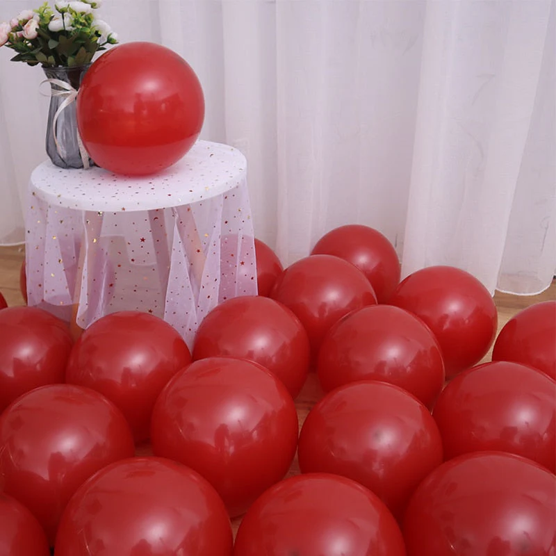 HULIANFU Latex Balloons 10 inch Large Helium Party Balloons for Wedding Birthday Party Supplies Ceremony Decorations 30/50/100 pcs - Deanwangkt