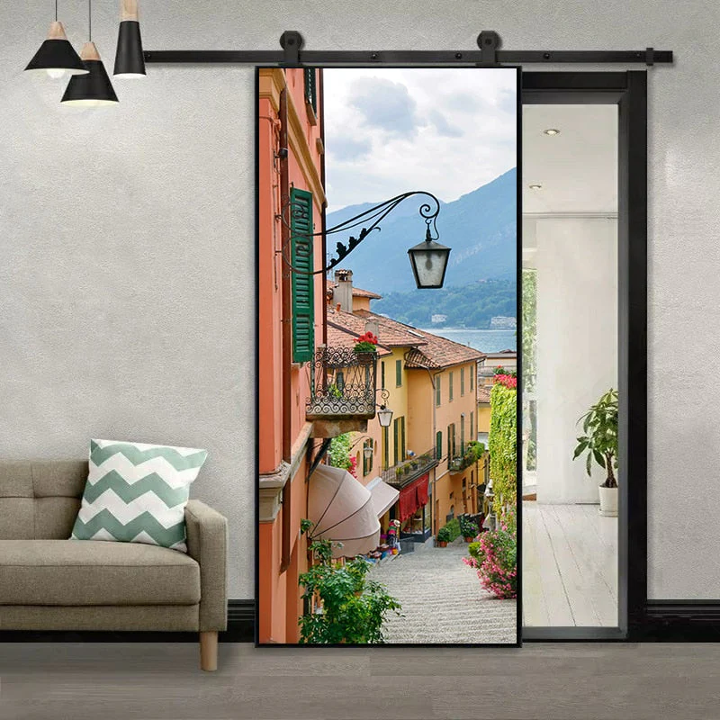 HULIANFU 2026  Simulation Of Gilt Leaves DIY Door Stickers Home Decoration Wall Sticker Kitchen Art Mural Peel & Stick Waterpoof PVC Wallpaper - Deanwangkt