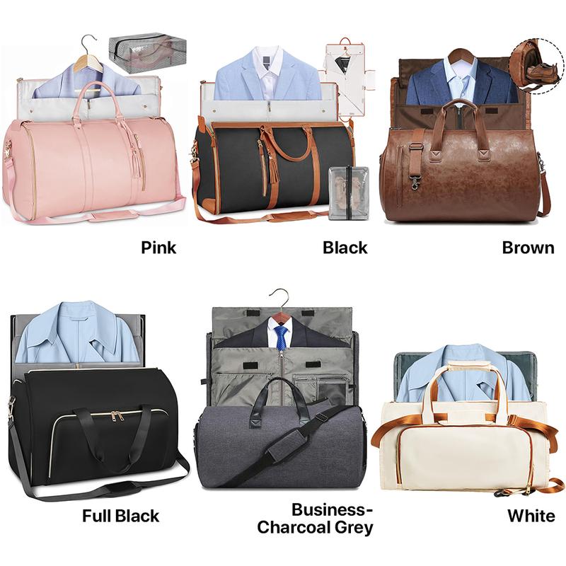 Lefame Travel Duffle Bag with Garment & Shoe Compartment, Waterproof & Breathable, TSA-Approved, 57L Capacity, Ideal for Weekender, Gym, Hospital, Holiday Travel