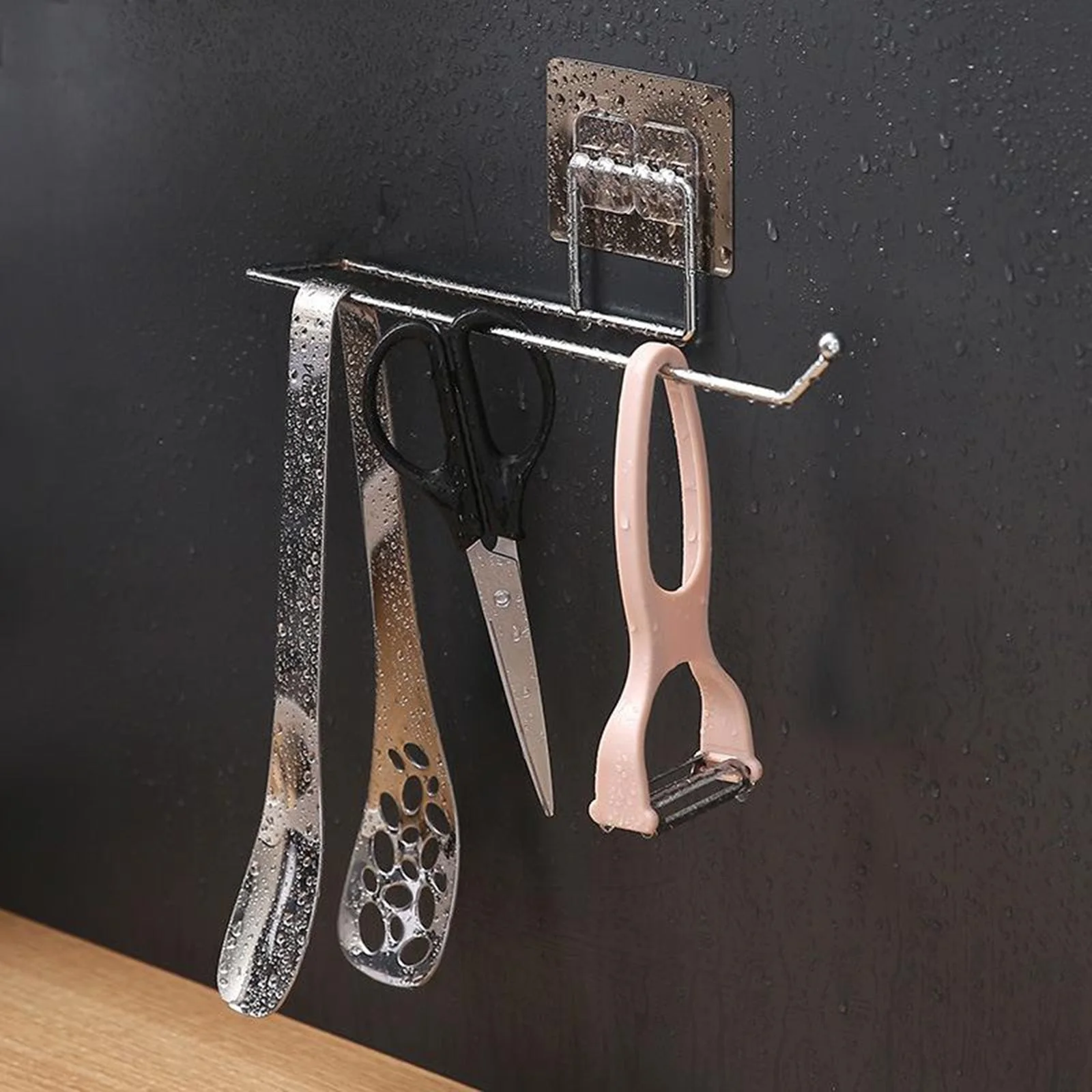 HULIANFU Toilet Paper Towel Holder Stainless Steel Self Adhesive on Smooth Surfaces - Deanwangkt