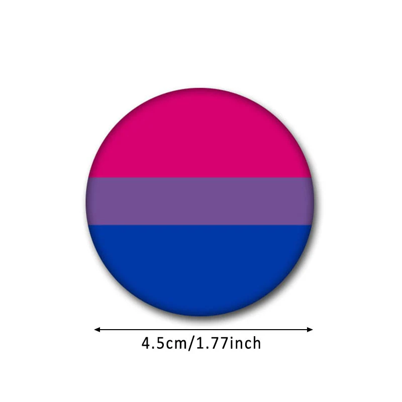 HULIANFU Pride Rainbow Flag Badge Round Icons Gay Pins Homosexual Love Metal Badges Decorative Brooch Pins Jewelry Accessories Gifts - Deanwangkt