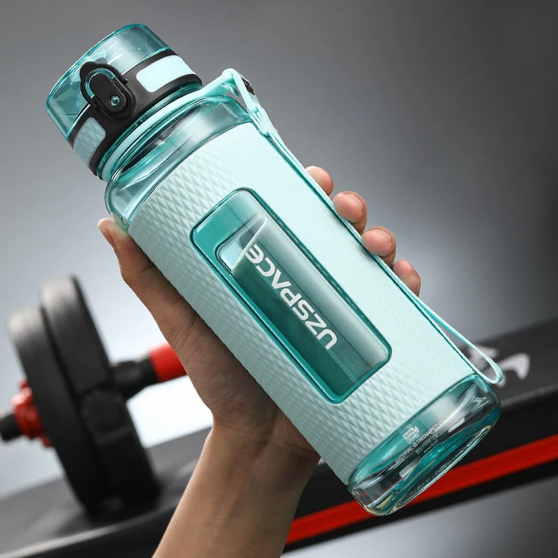 HULIANFU UZSPACE Sports Water Bottles Gym Leak-proof Drop-proof Portable Shaker Outdoor Travel Kettle Plastic Drink Water Bottle BPA Free - Deanwangkt
