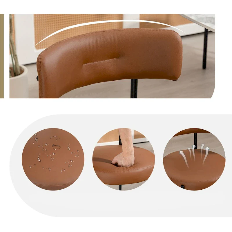 AVAWING Dining Chairs Mid-Century Modern Kitchen Chairs Set of 4