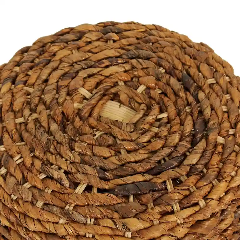 Naomi Woven Abaca Accent Table by East at Main - 19x19x19