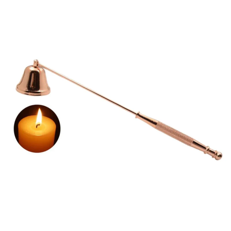 HULIANFU Wick Trimmer Stainless Steel Candle Cutter Oil Lamp Trim Scissors Candle Extinguisher Horn Shape Candle Cover Tool  Accessories - Deanwangkt
