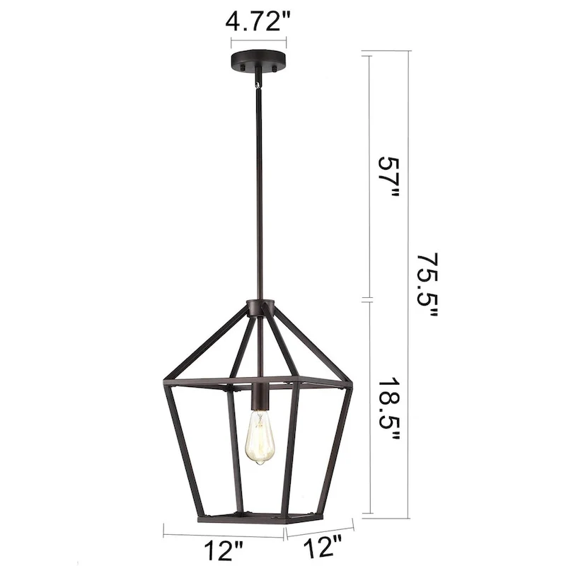Dannies 1 Light Kitchen Island Lantern Pendant Light