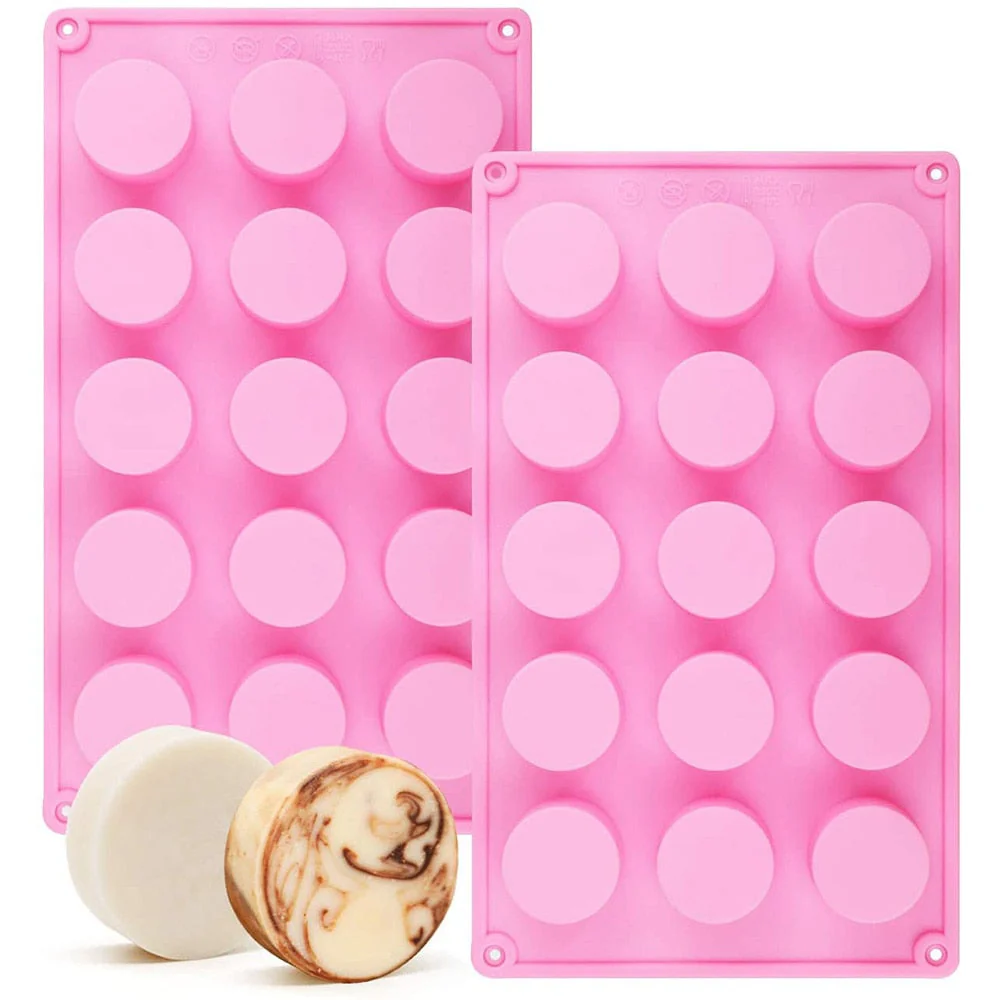 HULIANFU SILIKOLOVE Cylinder Silicone Soap Mold Round Silicone Molds for Handmade Soap Making, Lotion Bars, Bath Bombs, Chocolate, Cake - Deanwangkt