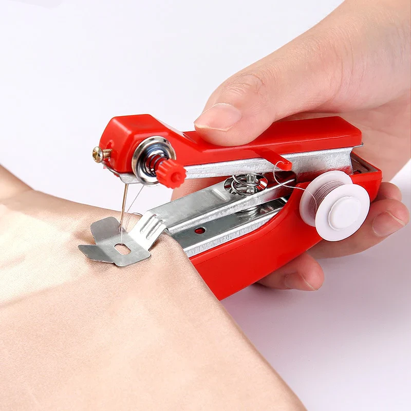 HULIANFU Mini Sewing Machines Needlework Cordless Hand-Held Clothes Useful Portable Sewing Machines Handwork Tools Sewing Accessories - Deanwangkt