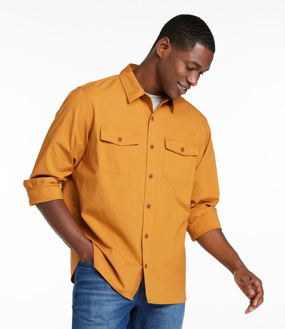 Men's Riverton Ripstop Shirt, Long-Sleeve, Traditional Untucked Fit