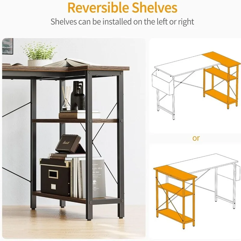 40 Inch Small L Shaped Computer Desk