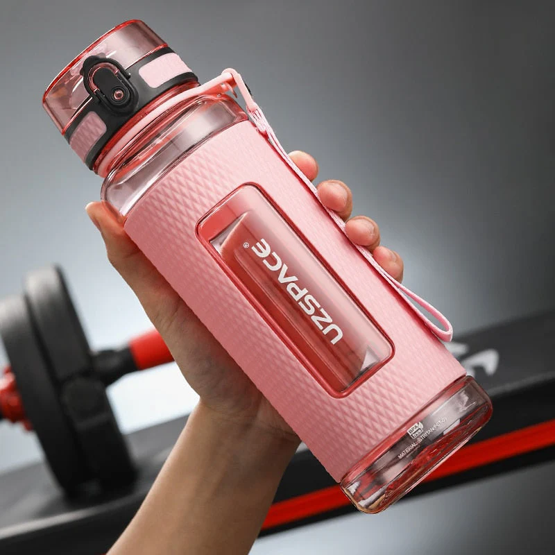 HULIANFU UZSPACE Sports Water Bottles Gym Leak-proof Drop-proof Portable Shaker Outdoor Travel Kettle Plastic Drink Water Bottle BPA Free - Deanwangkt