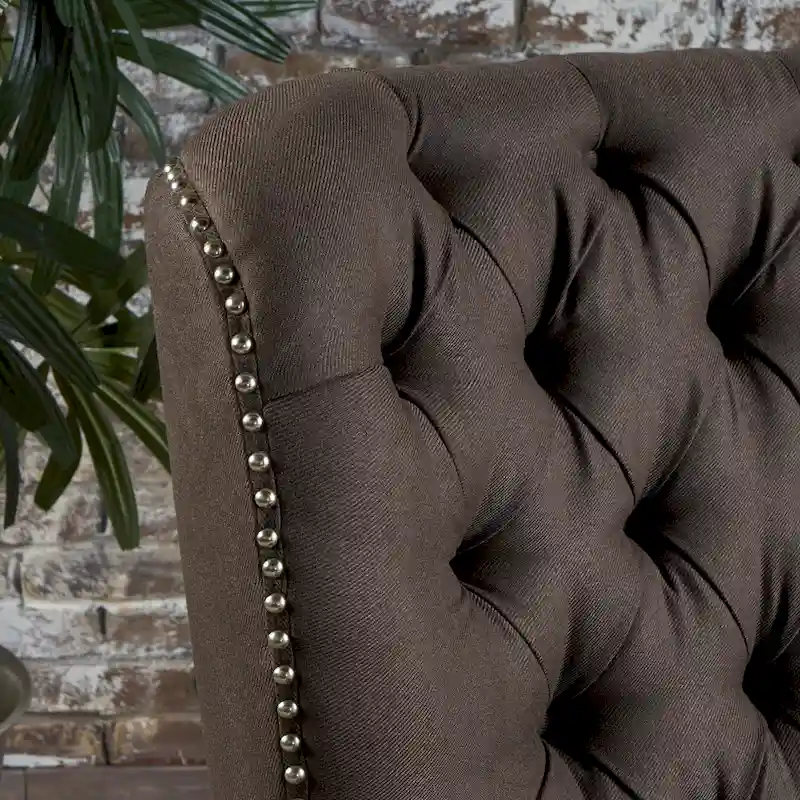 Cerelia Tufted Fabric Recliner by