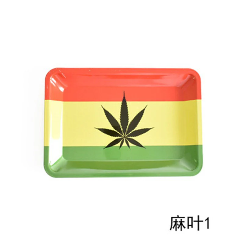 HULIANFU Tobacco Rolling Tray 18*12.5CM Herb Tobacco Tinplate Plate Smoking Accessories Cigarette Rolling Tray For Grinder - Deanwangkt