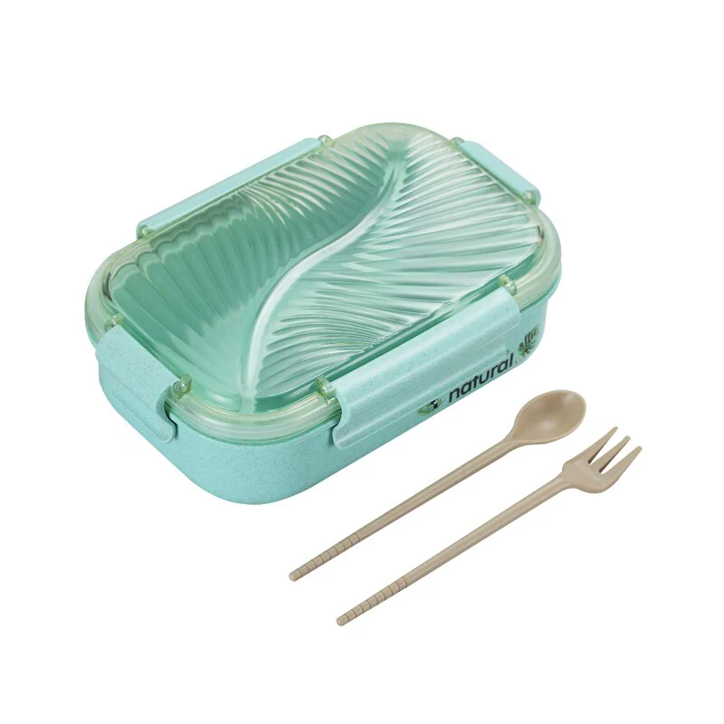 HULIANFU TUUTH Microwave Lunch Box Wheat Straw Bento Box 750ML BPA Free Food Storage Container with Soup Cup - Deanwangkt