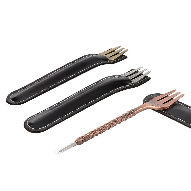 HULIANFU Shisha Fork Retro Aluminum Smoking Set Chicha Mace Twist Shape Nargile Sheesha Hookah  Accessories Tool - Deanwangkt