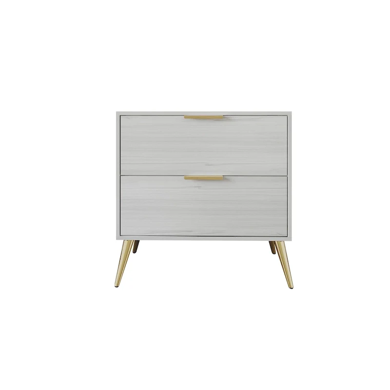 CraftPorch Contemporary 2-Drawers Wooden Nightstand