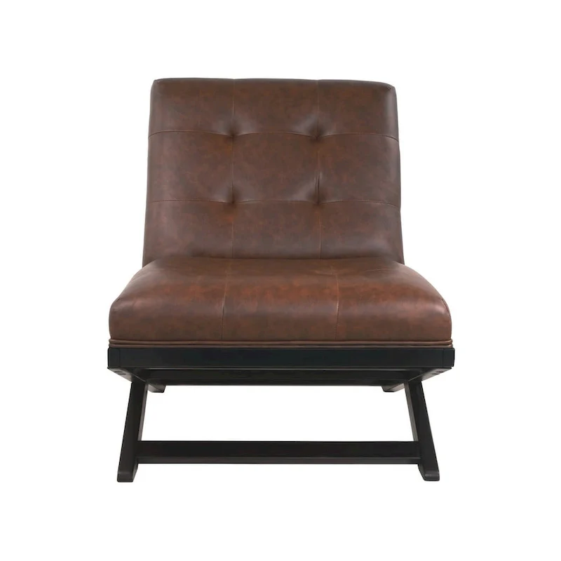 Sidewinder Casual Faux Leather Accent Chair